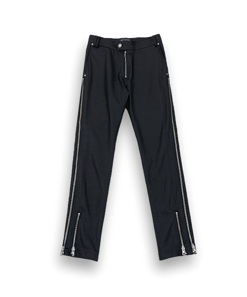 R-0014 / 2-TRACK ZIP BIKER PANTS(LEATHER)