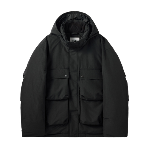 BRITISH CAMPER HOOD DOWN - BLACK (P244MDW510)
