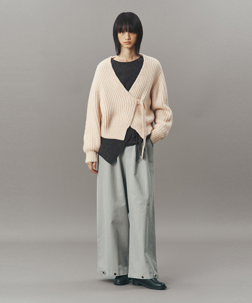 RIBBED BOLERO_CORAL
