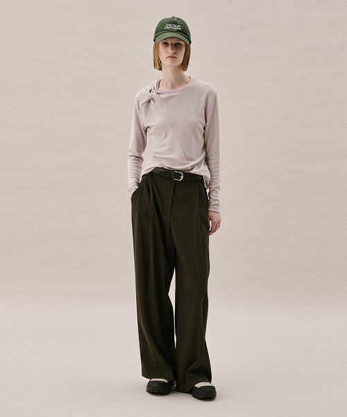 TWISTED T-SHIRT_LIGHT GREY