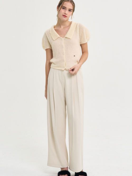 Seine Wild Pintuck Slacks_Beige