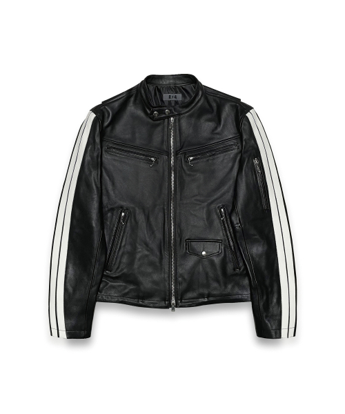 R-0011 / USA LEATHER BIKER JACKET