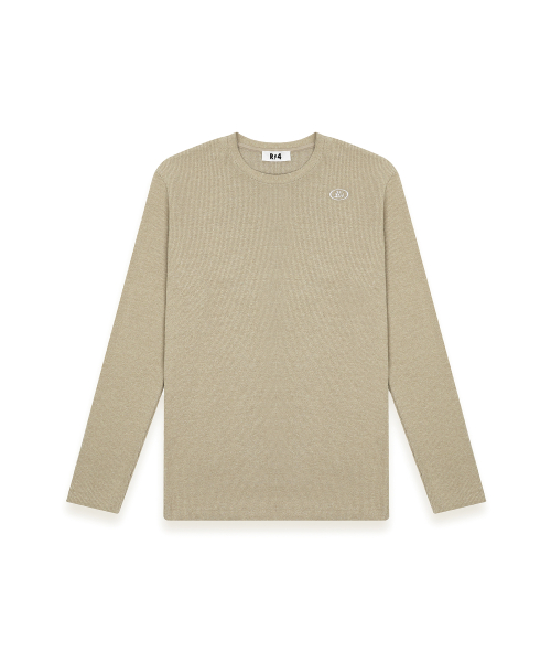 R-0024 / BRUSHED KNIT - LONG SLEEVE TSHIRTS(YELLOW)