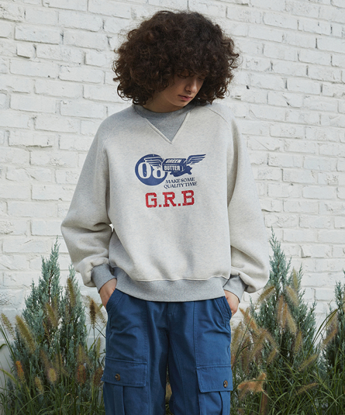 Contrast Fluff Sweatshirt (L/Melange)