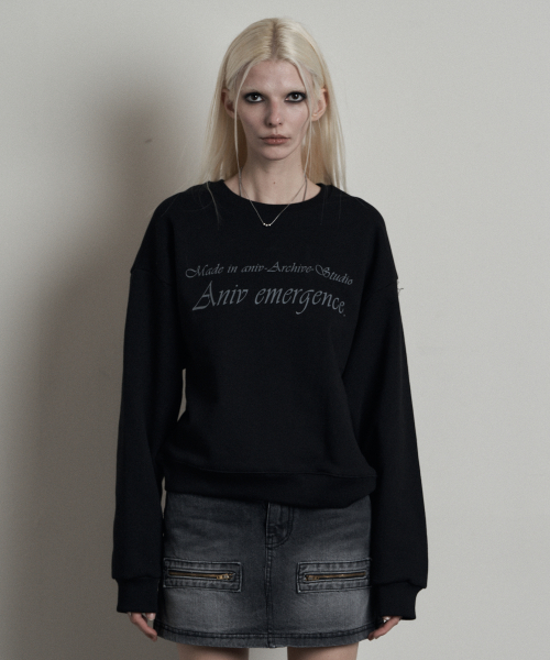 EMERGENCY SWEAT SHIRT BLACK