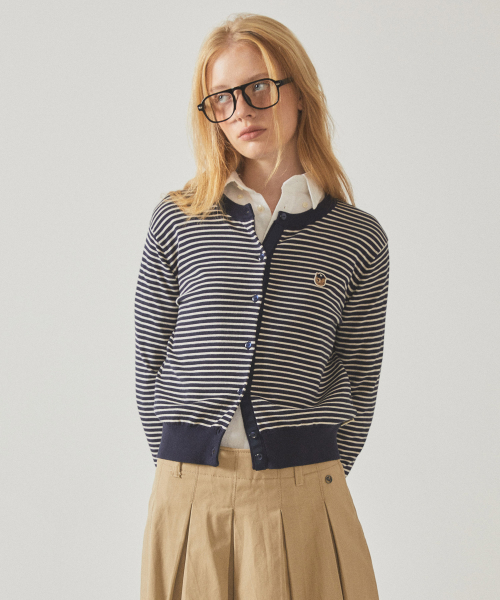 【WHO.A.U】Steve Head Point Plain Cardigan 후아유(WHO.A.U) Steve Head Plain Cardigan / WHCKE4981F