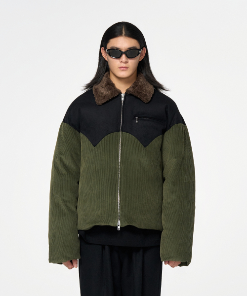 9010 2WAY GOOSE DOWN JUMPER_KHAKI