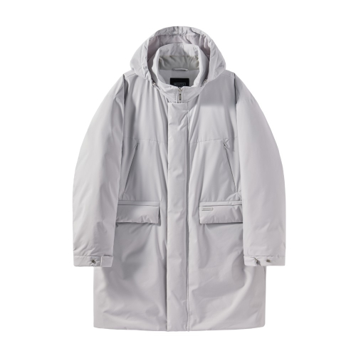 COMFY LONG PARKA - L/GREY (P244UDW106)