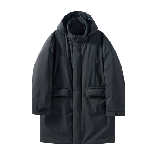 COMFY LONG PARKA - CHARCOAL (P244UDW106)