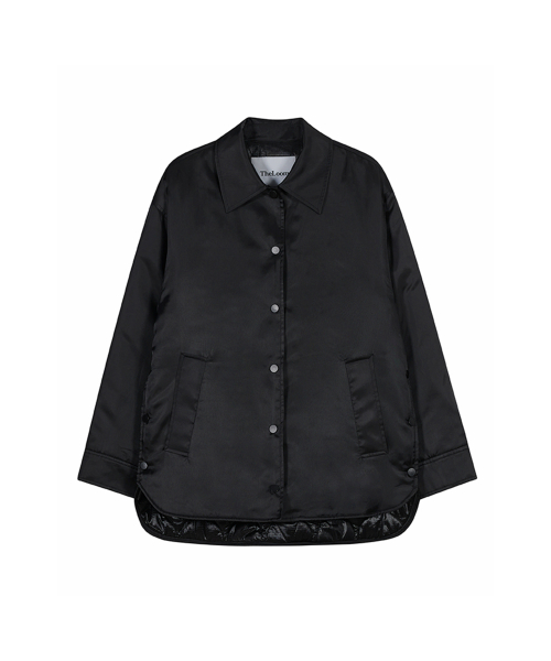 PADDED SHIRT COAT_BLACK