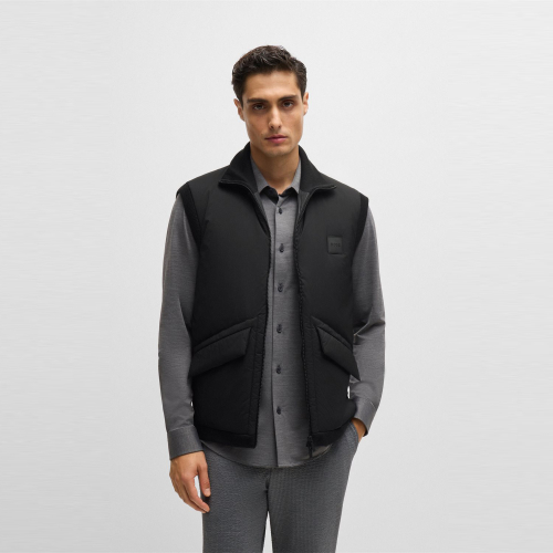 Вязаный жилет-пуховик regular fit 50522509_001