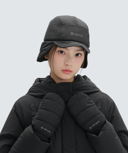 스노우피크 어패럴 패딩 숏 이어플랩 캡 (S24WUFCP78) Black