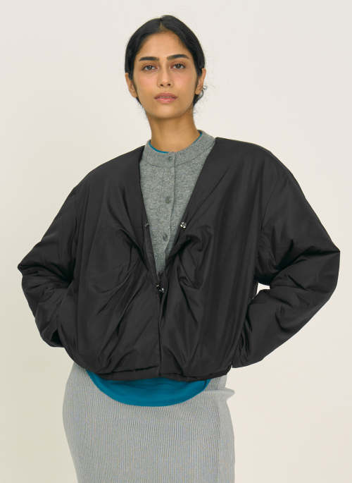 pintuck padded jacket