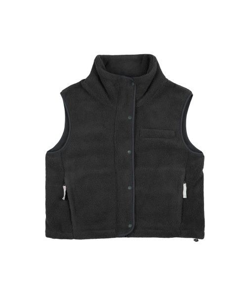 Dark cloud fleece vest