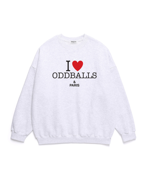 Oddball свитшот I Love Oddball White