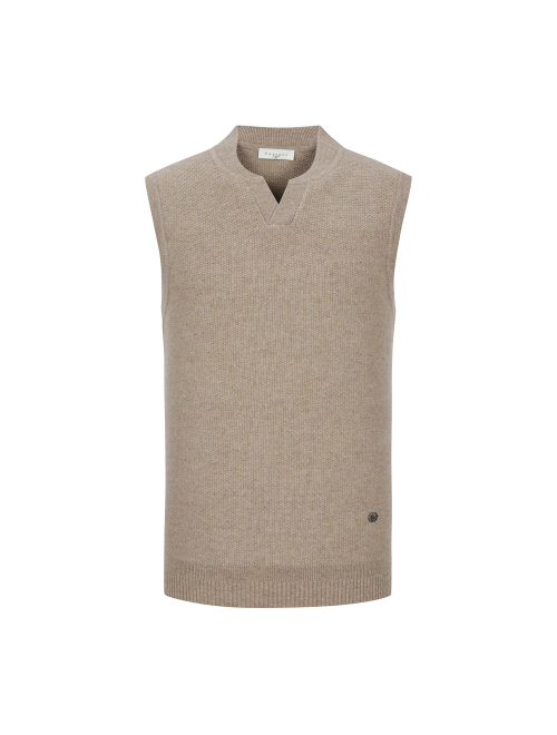 Хенли шерстяной жилет Light Beige AM0DVT30151