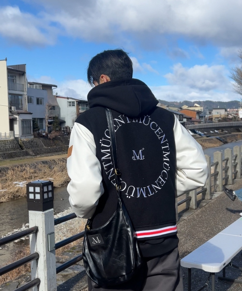 MUSINSA | MUCENT Tiverton Signature Varsity Jacket (Unisex)