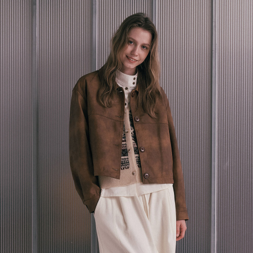 AR_Basic button leather jacket_2color