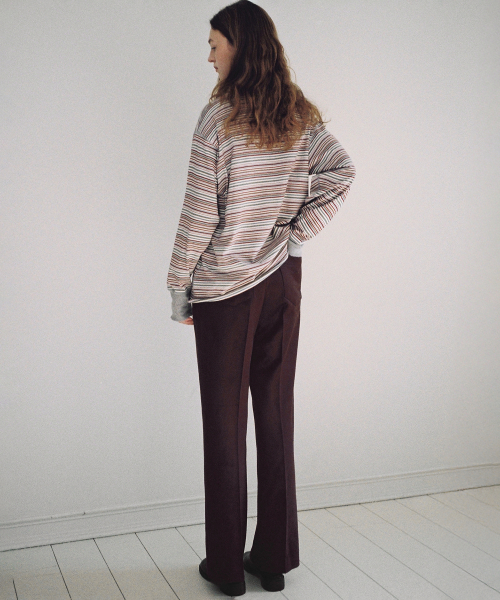 Bel suede pants (wine)