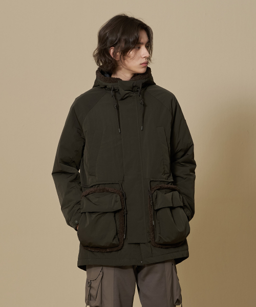 Куртка тедди с карманами ANCHORAGE, Khaki
