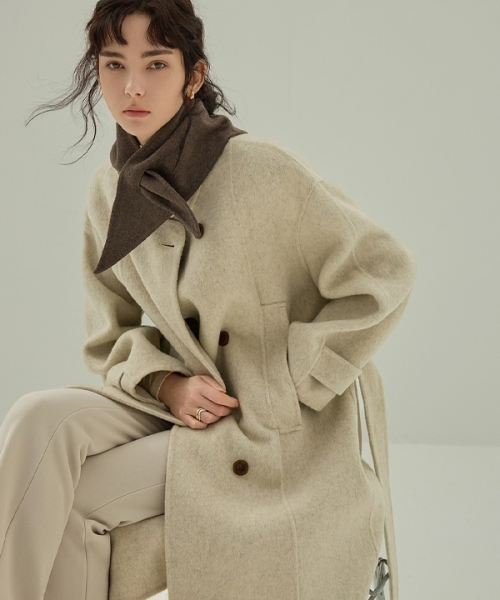 CLASSIC HANDMADE TRENCH COAT_NFCT4150 (IVORY)