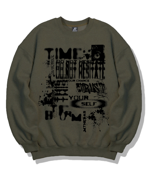 Оверсайз свитшот dont hesitate - Khaki