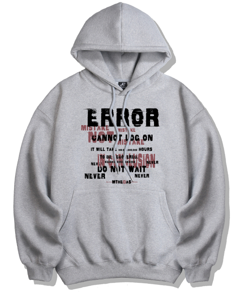 Худи оверсайз error - Melange Gray