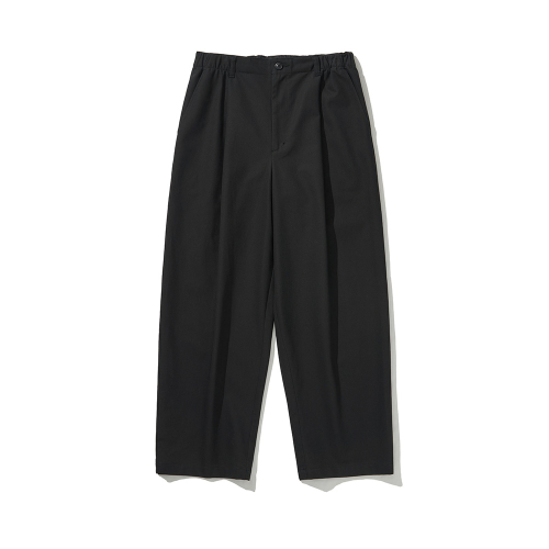 ONE PLEATS WIDE EASY PANTS BLACK