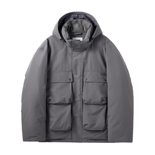 BRITISH CAMPER HOOD DOWN - GREY (P244MDW510)