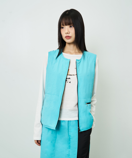 REVERSIBLE MINT VEST