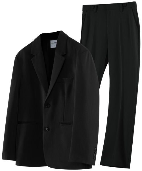 [SET UP]Semi-wide pants & overfit suit set 2Color