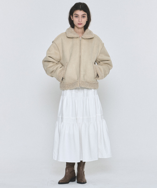 MUSINSA | PLACE STUDIO Shearling Dumble Fleece Suede Mustang Two 