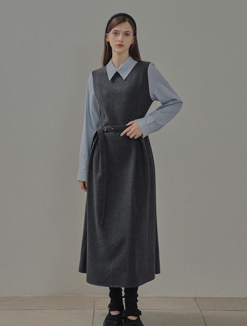 MUSINSA | TWEE Seville Cara Color Block Strap Dress
