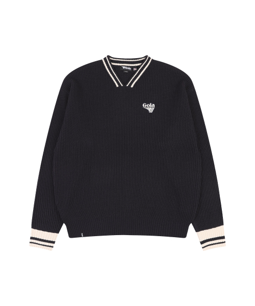 SPORTY KNIT PULLOVER [NAVY]