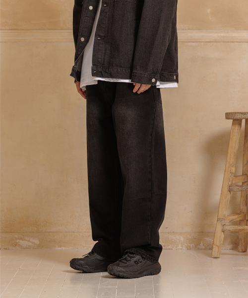 Джинсы Dest с вареным эффектом Black Denim