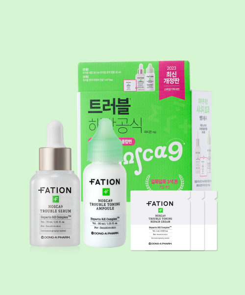 노스카나인 트러블 세럼 30ml + 흔적 앰플 30ml + 흔적 크림 1ml 3매