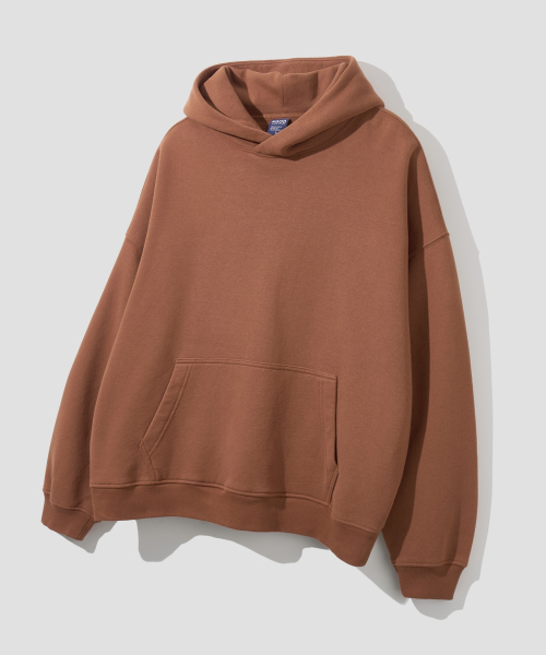 Оверсайз худи Essential Peach с начесом [Brown]
