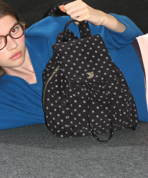 MIni Dot BackPack◆YEOMIM - Navy dot◆限定版 made by yeomim.