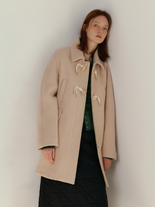 Toggle button boucle half coat (2color)