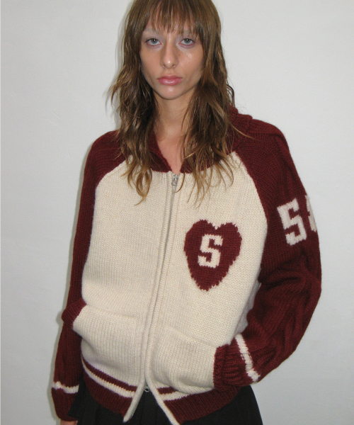 Sunburn Cowichan Cable Jacket, RED