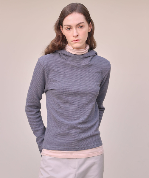 Cotton hoodie [ Charcoal ]