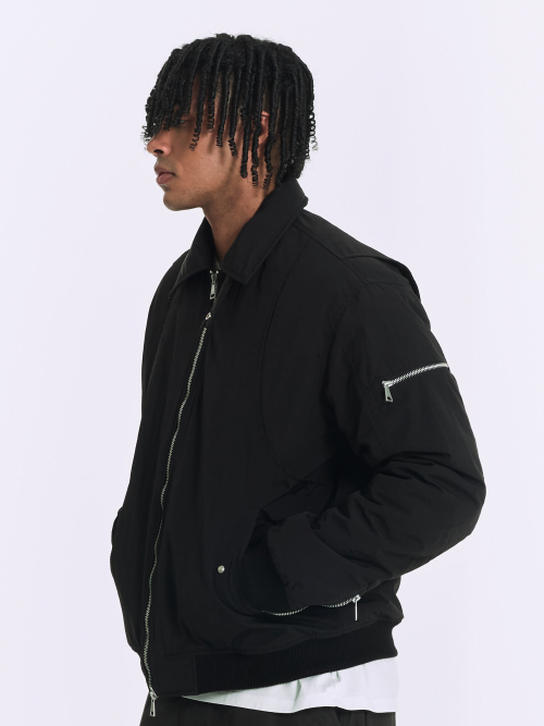 COLLAR FLIGHT BOMBER JACKET