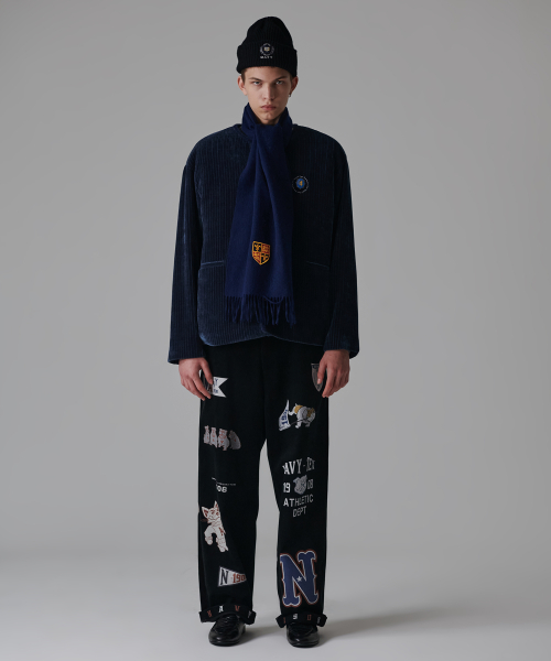 Вельветовые брюки Archive Patch Print Black