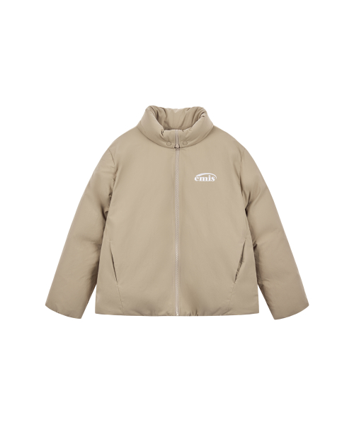 FOLDING NECK DOWN JACKET-BEIGE