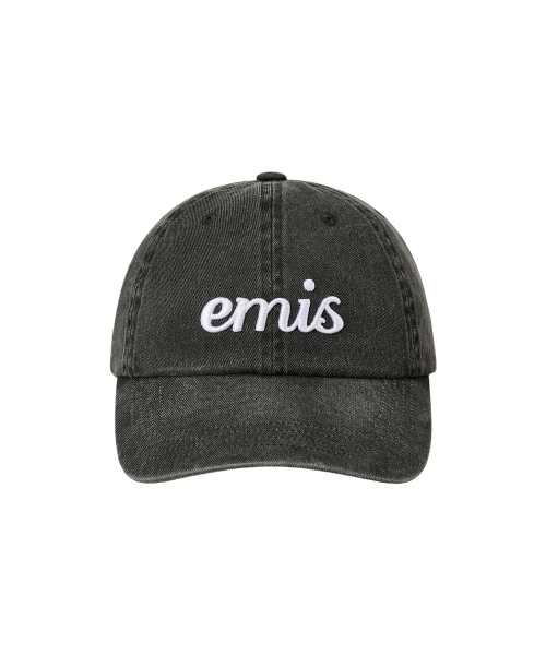 VINTAGE PIGMENT BALL CAP-BLACK
