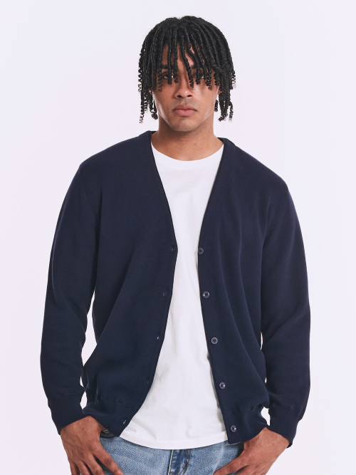 Базовый трикотажный кардиган Navy