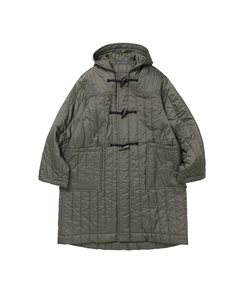 Oversize Quilted Duffle Coat - Olive Green 46