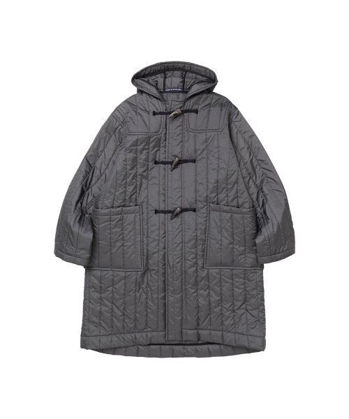 Oversize Quilted Duffle Coat - Resent Grey 58
