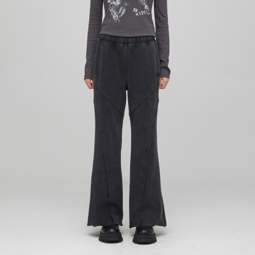 BOOTCUT SEAM LINE PANTS BLACK BQ4CP002