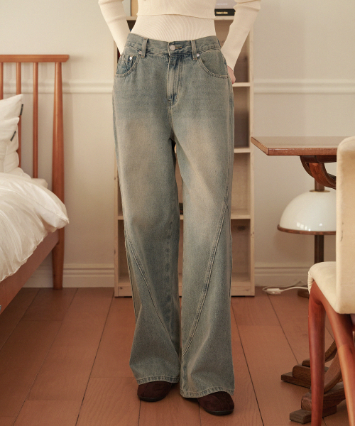 Sandy M-Point Waid Denim Pants